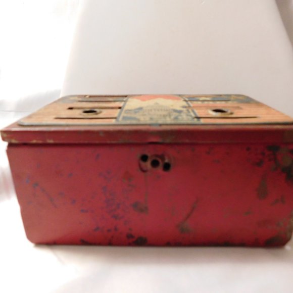 Vintage Marx Toys Budget Bank Stars and Stripes US Capital - Picture 2 of 8